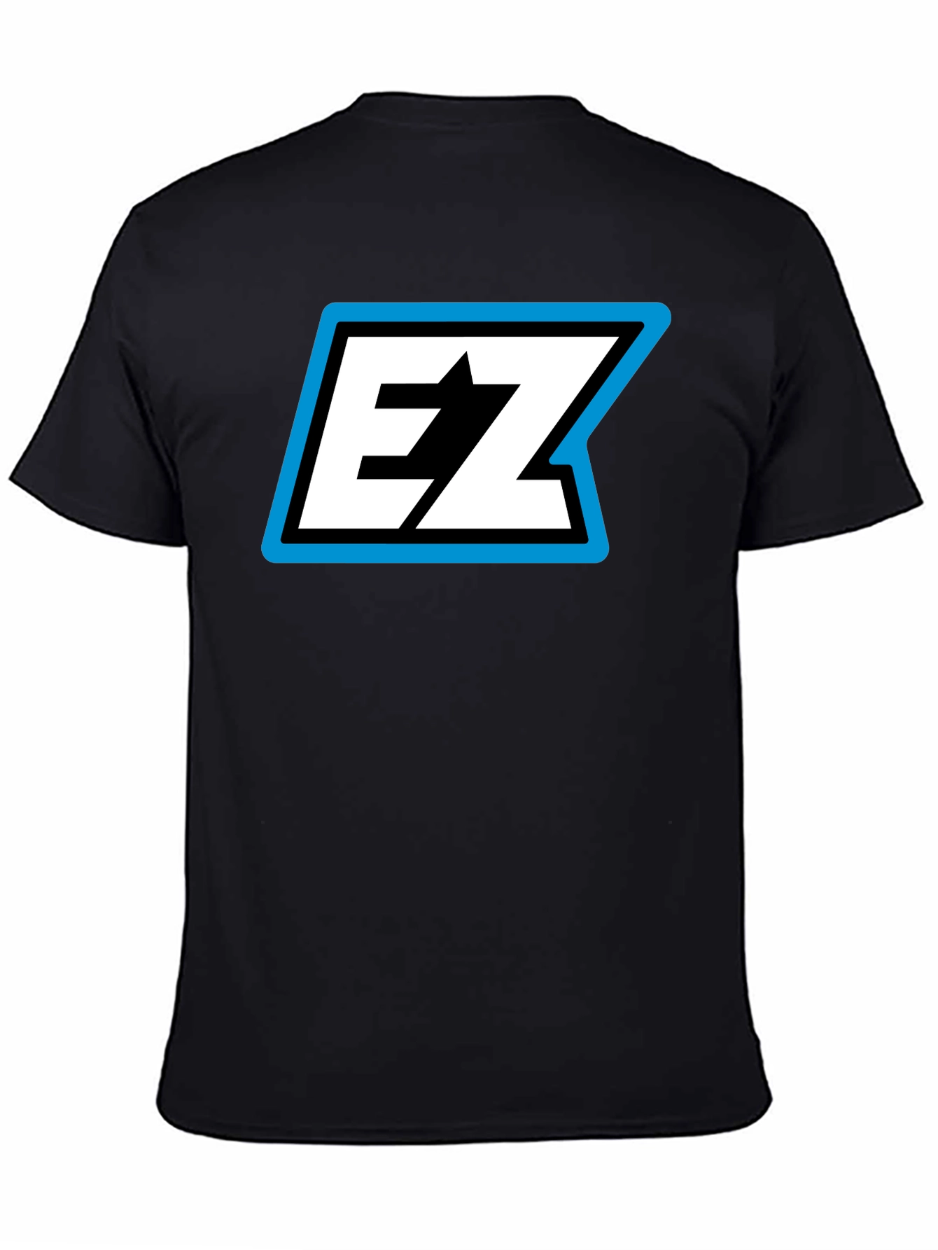 EZ Logo Black T-Shirt - Bold Graphic Tee