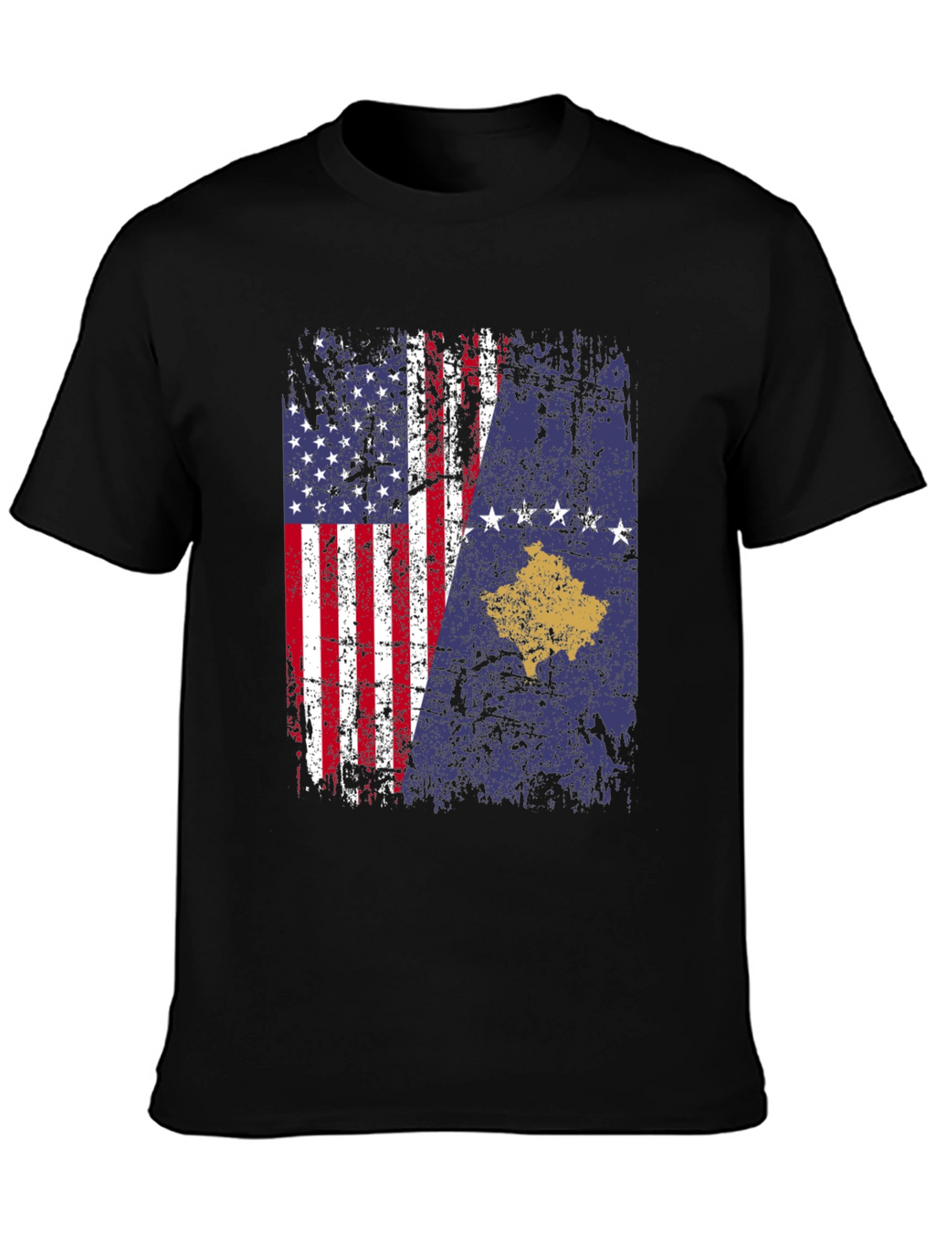USA Kosovo Flag T-Shirt