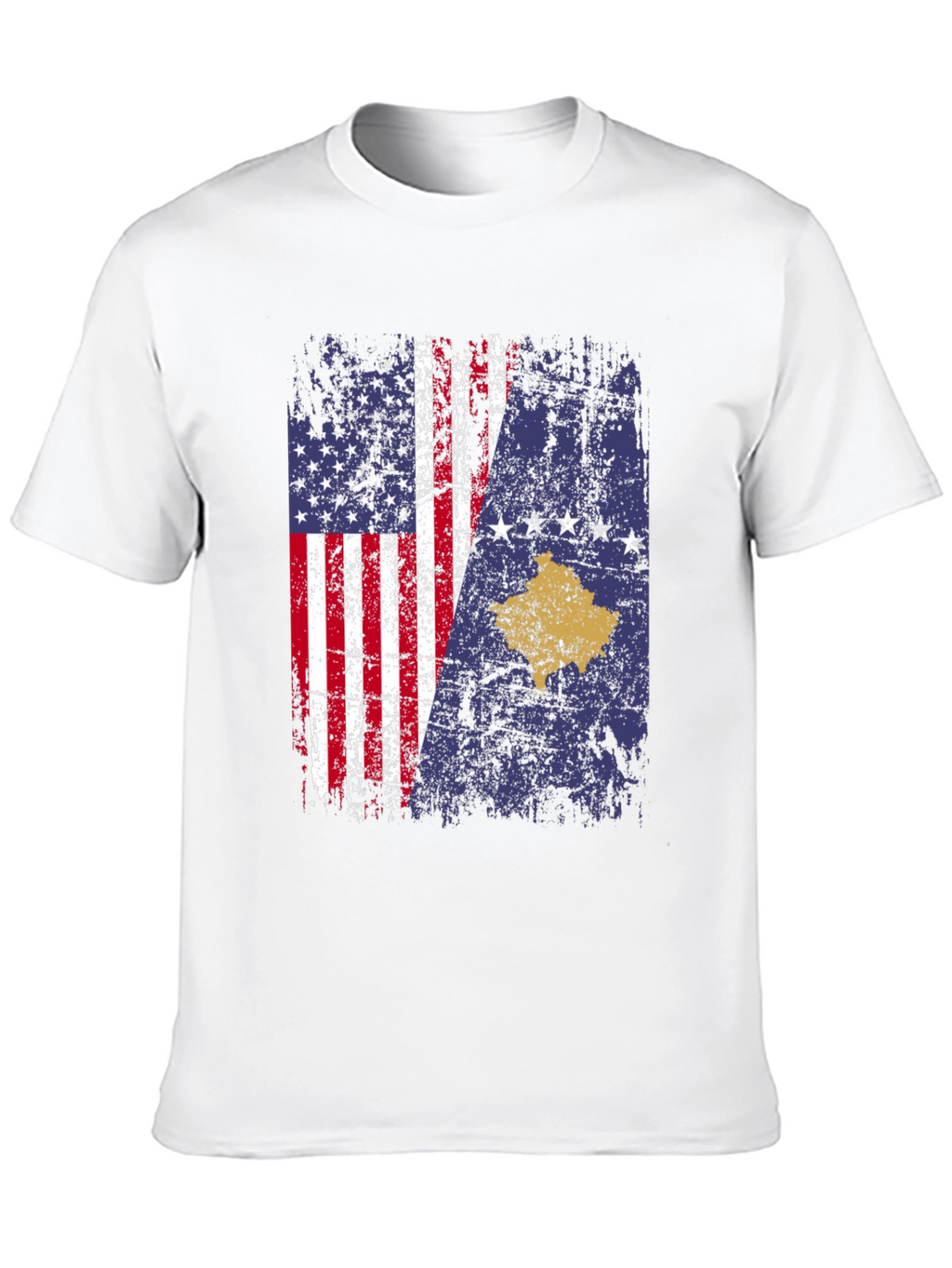 USA Kosovo Flag T-Shirt
