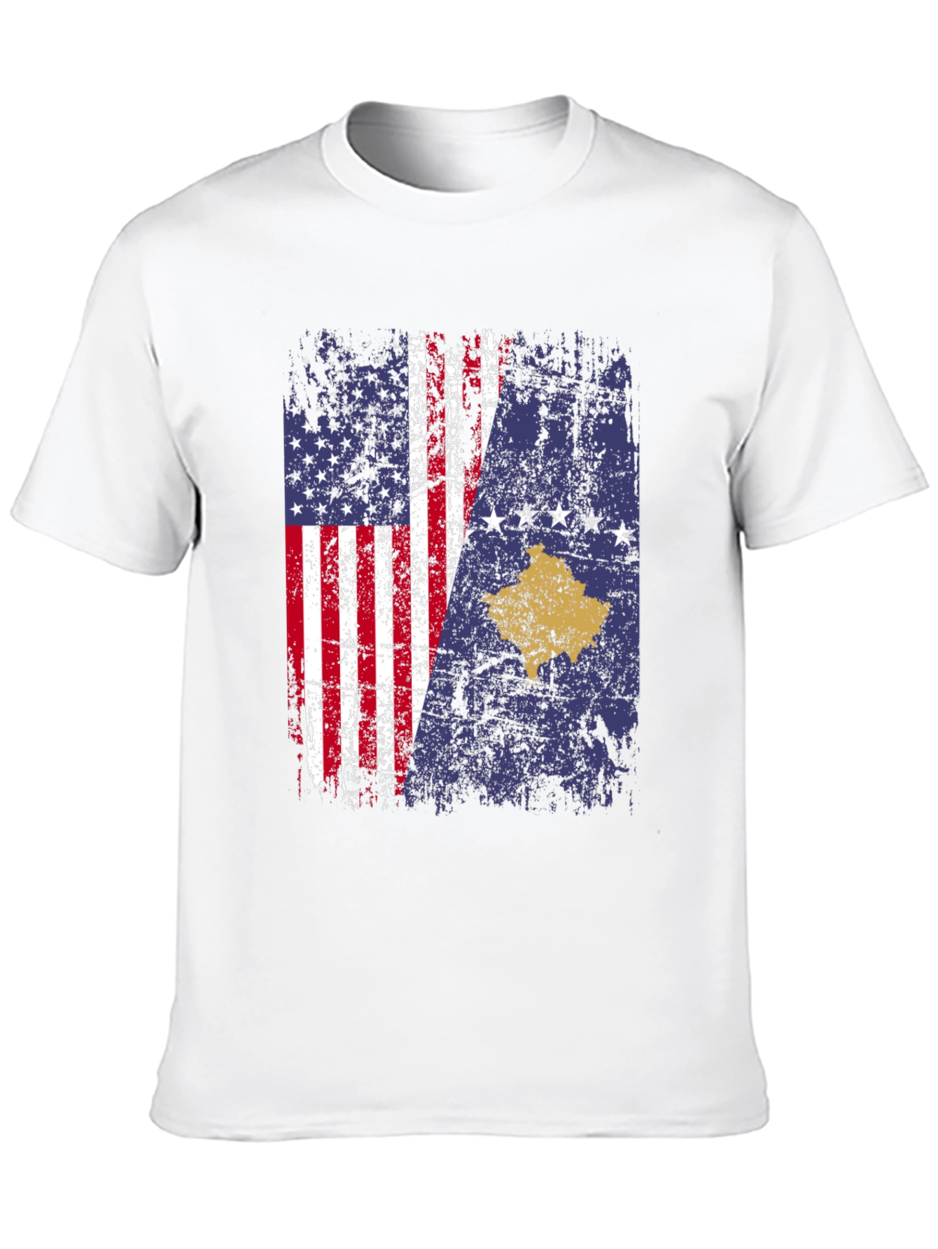 USA Kosovo Flag T-Shirt