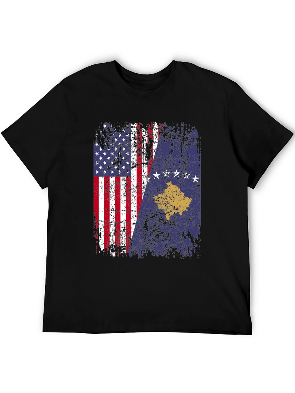 USA Kosovo Flag T-Shirt