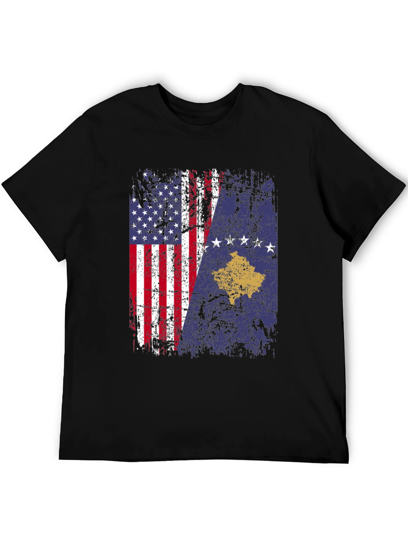 USA Kosovo Flag T-Shirt