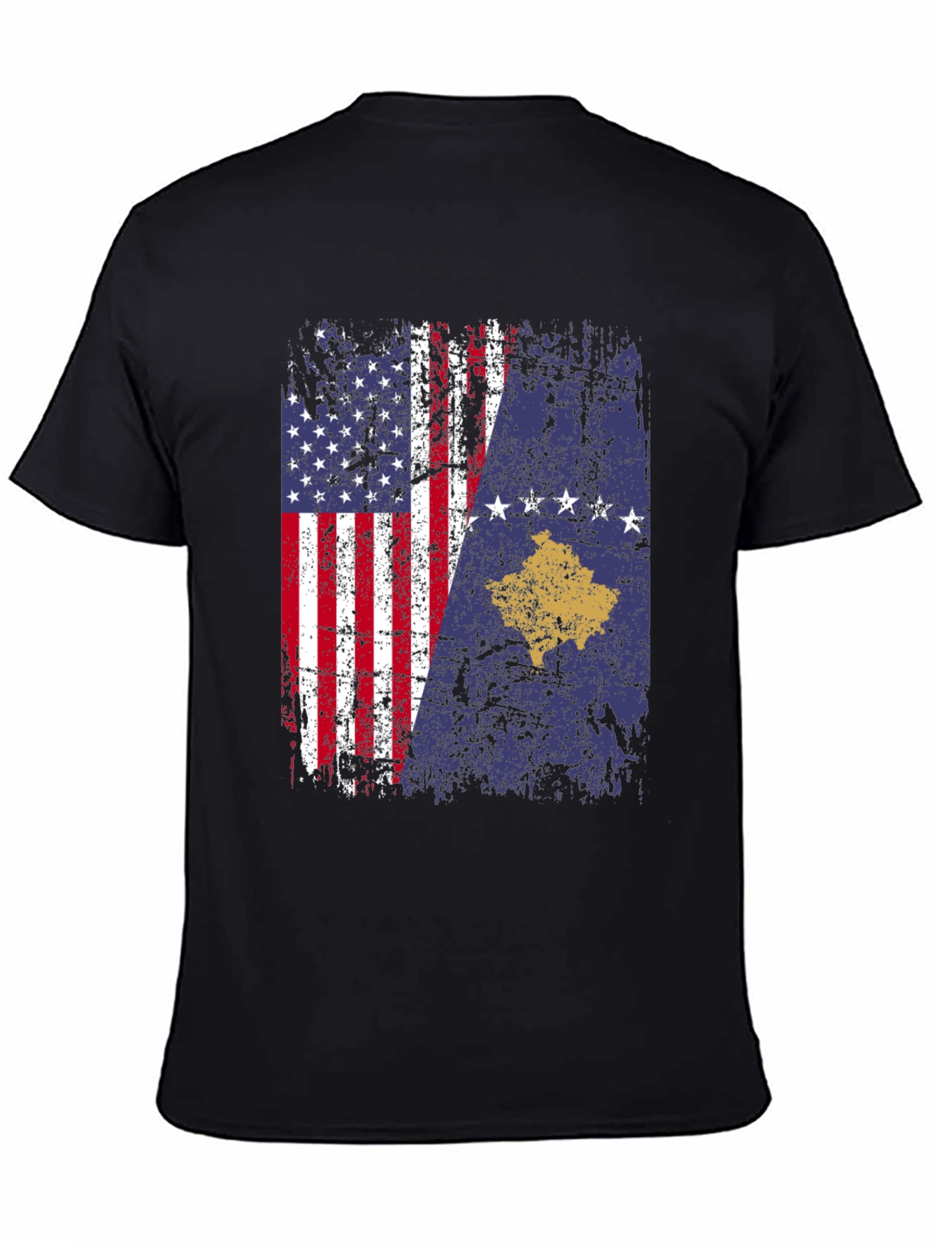 USA Kosovo Flag T-Shirt