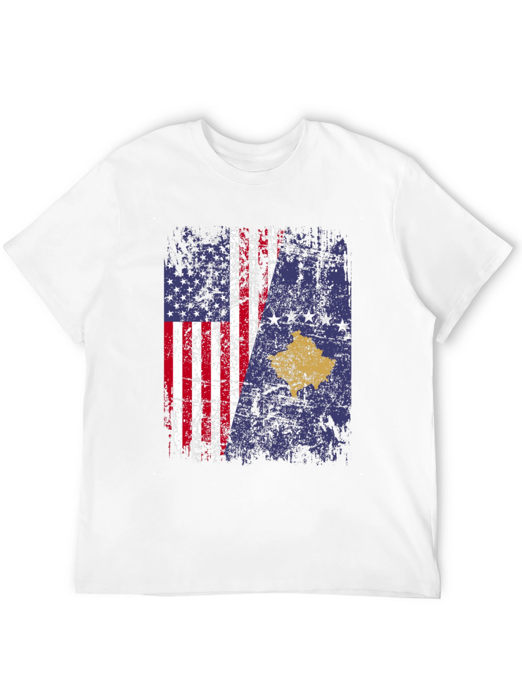 USA Kosovo Flag T-Shirt