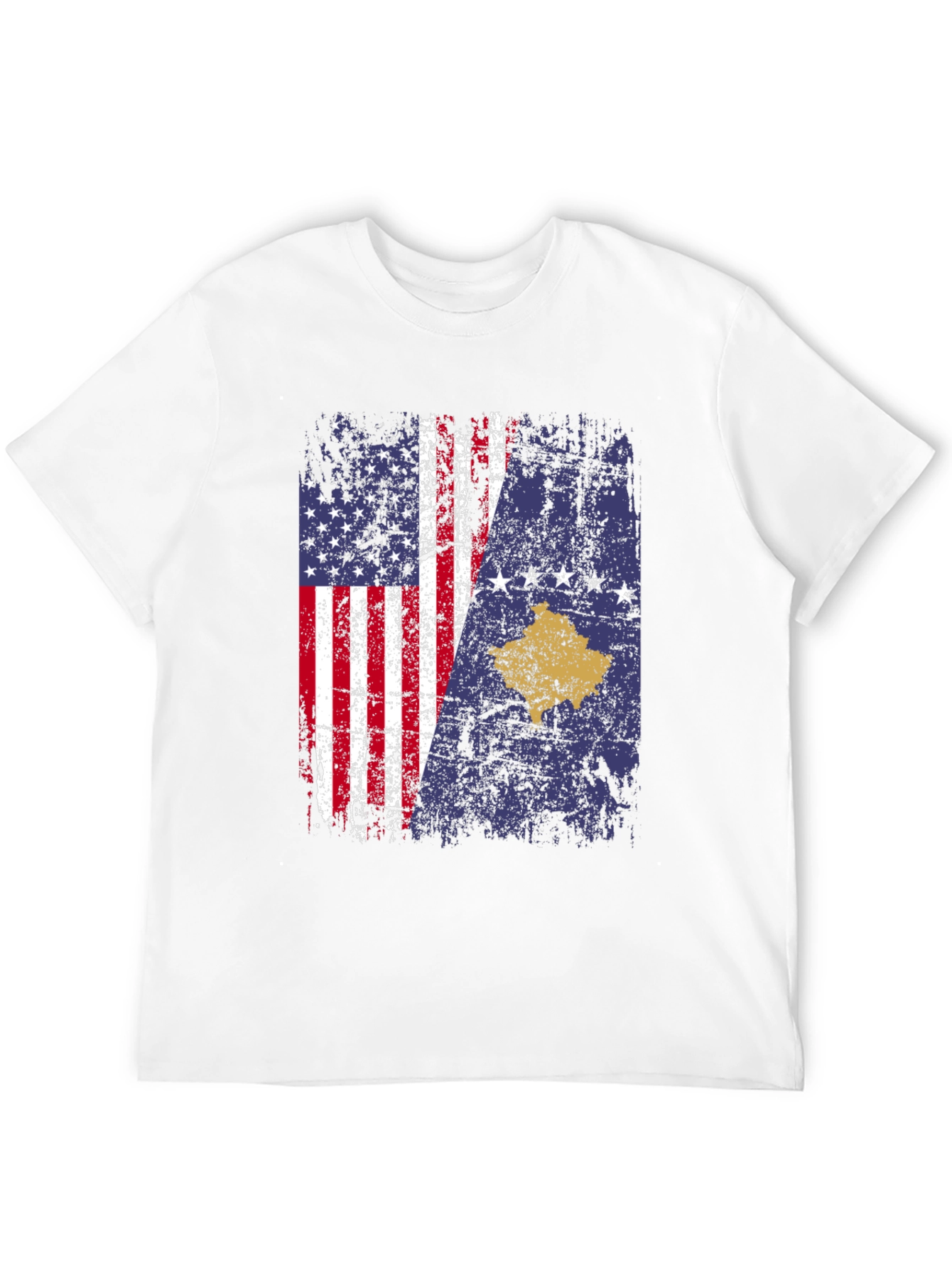 USA Kosovo Flag T-Shirt