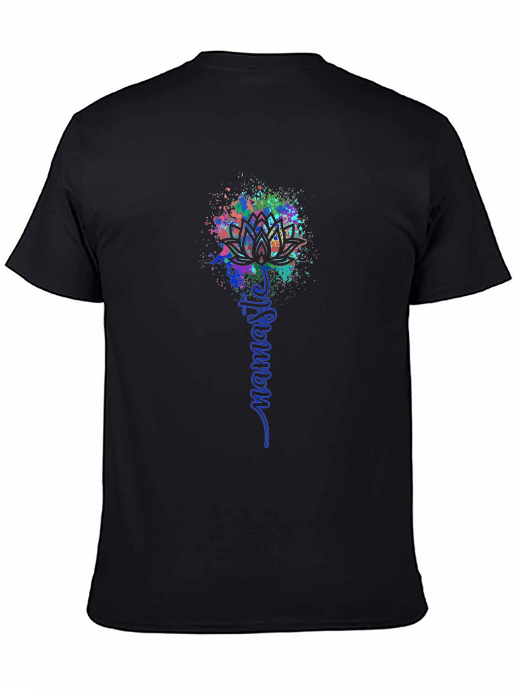 Namaste Lotus Graphic Tee - Black