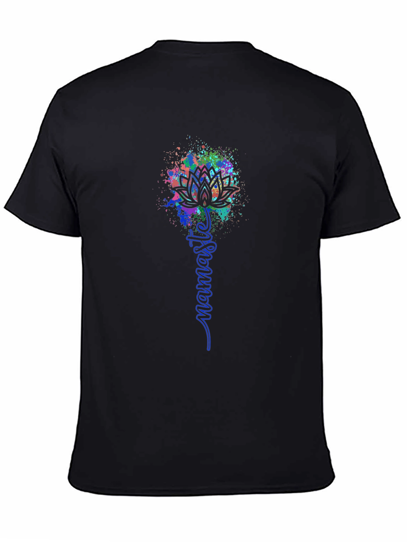 Namaste Lotus Graphic Tee - Black