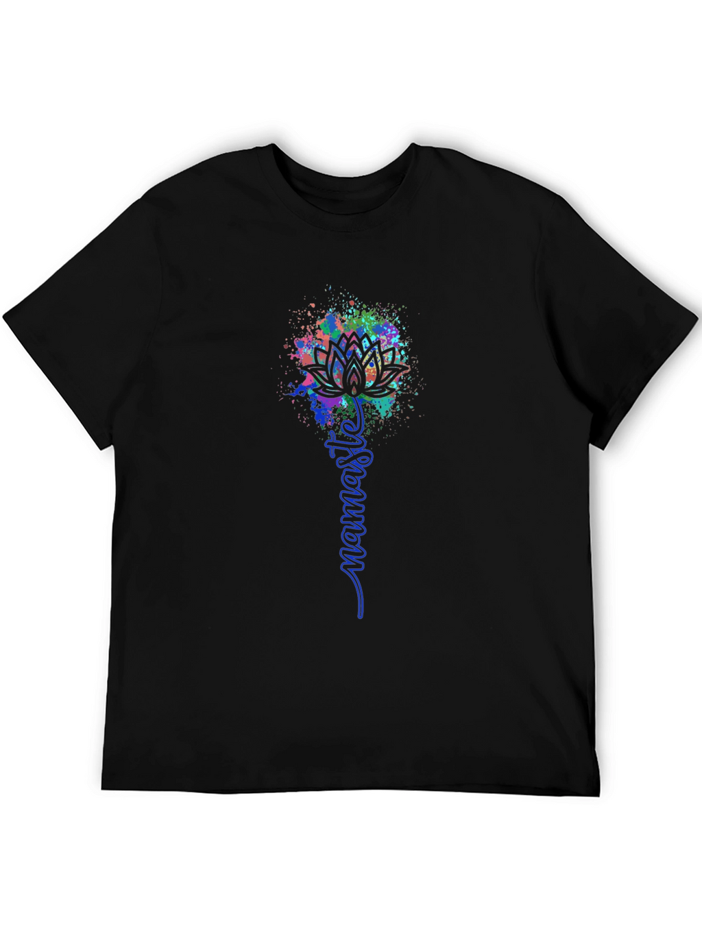 Namaste Lotus Graphic Tee - Black