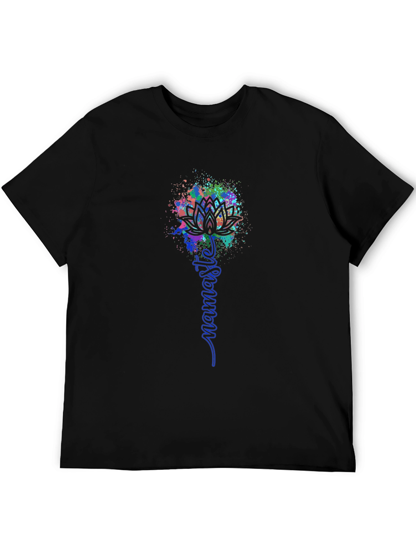 Namaste Lotus Graphic Tee - Black