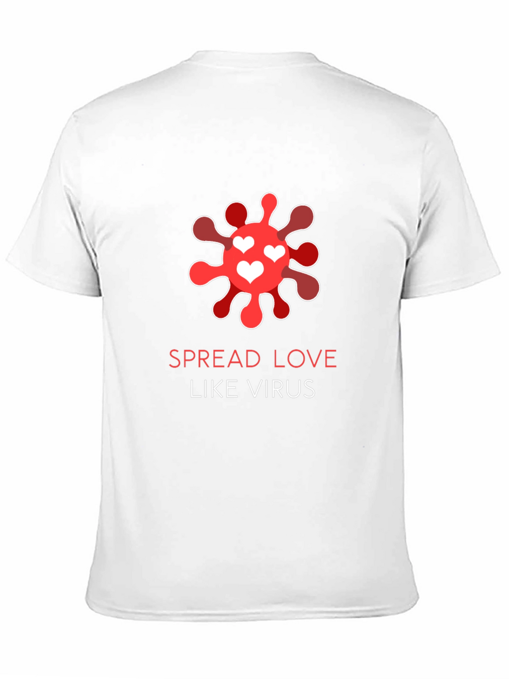 Spread Love Like Virus Black T-Shirt