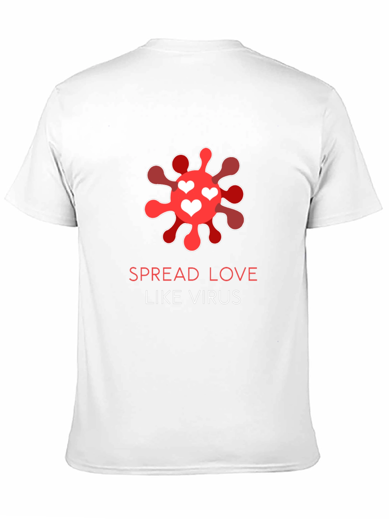 Spread Love Like Virus Black T-Shirt
