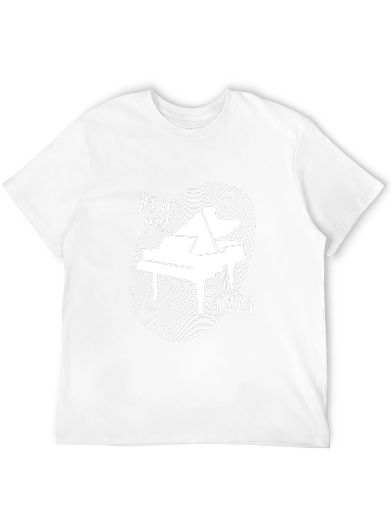Piano DNA Graphic Tee - Music Lover Shirt