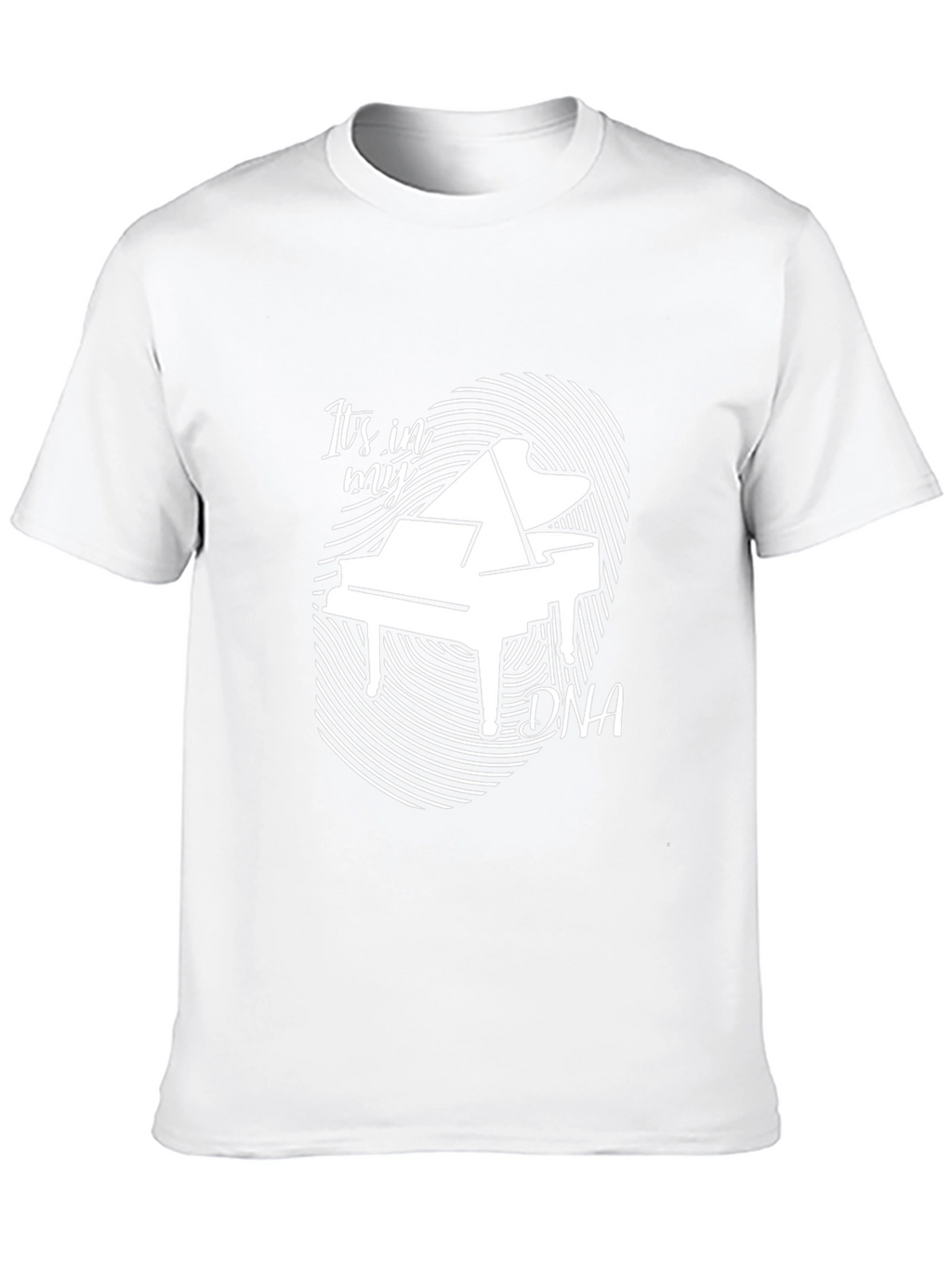 Piano DNA Graphic Tee - Music Lover Shirt