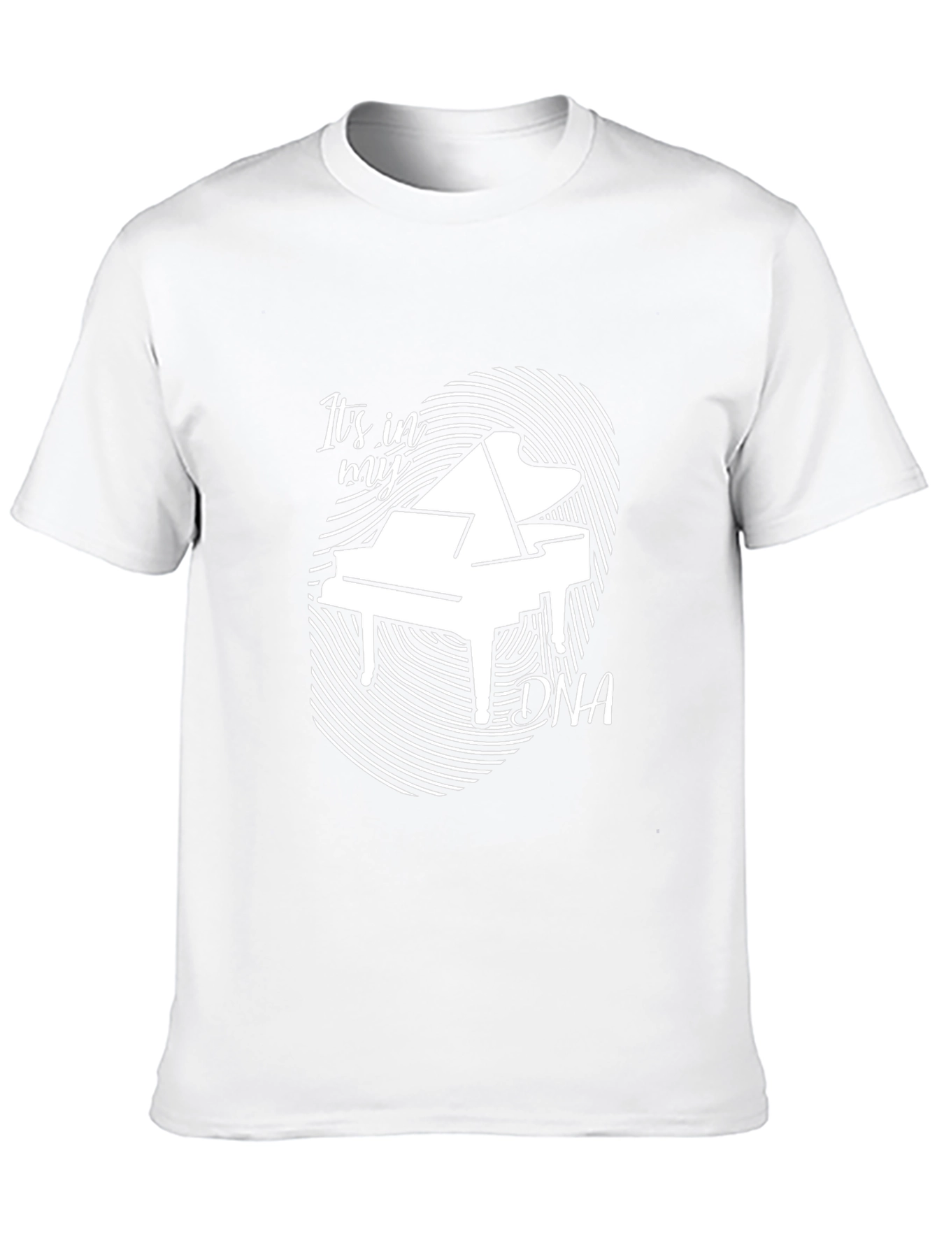 Piano DNA Graphic Tee - Music Lover Shirt