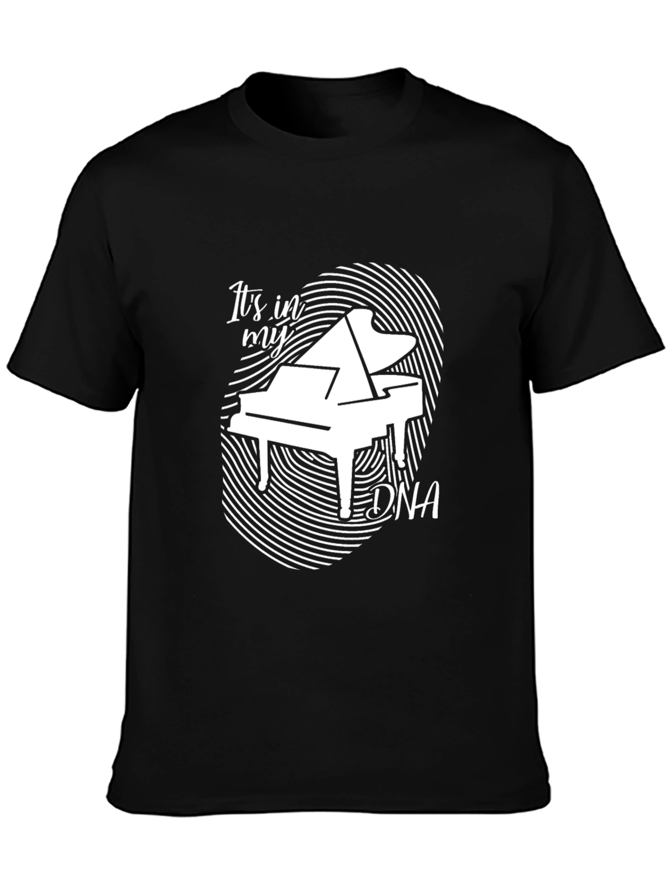 Piano DNA Graphic Tee - Music Lover Shirt