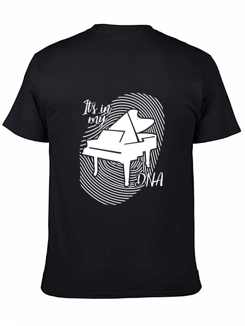 Piano DNA Graphic Tee - Music Lover Shirt
