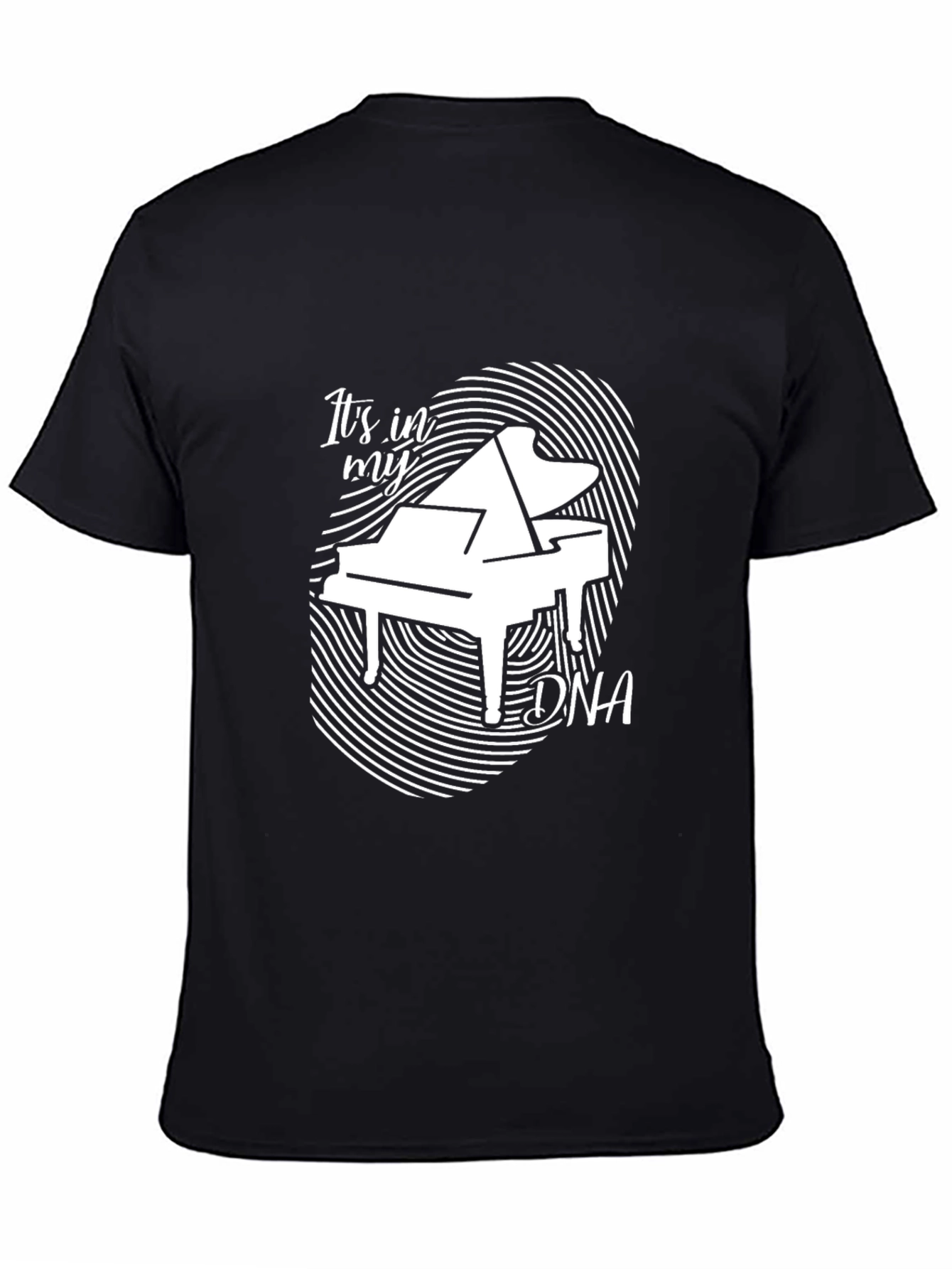 Piano DNA Graphic Tee - Music Lover Shirt