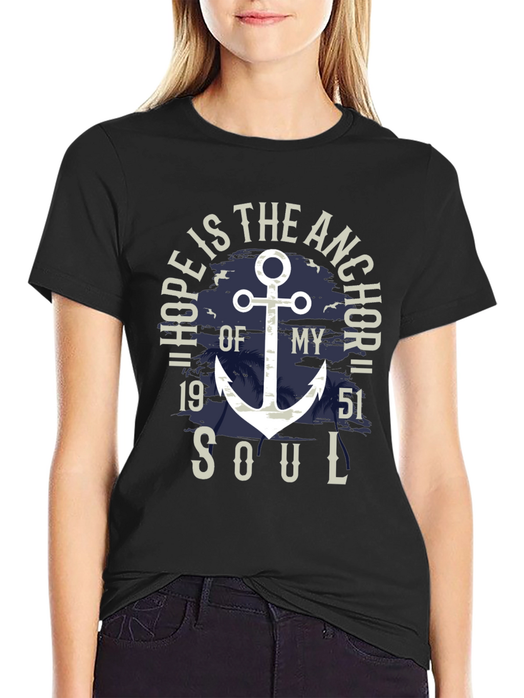 Nautical Hope Anchor Soul Graphic Tee