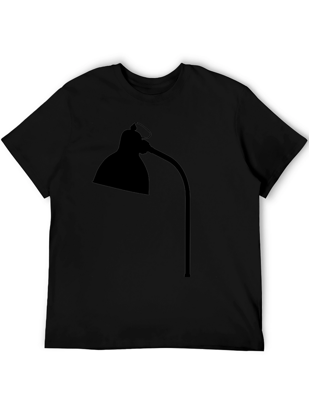 Modern Desk Lamp Tee - Black Graphic T-Shirt