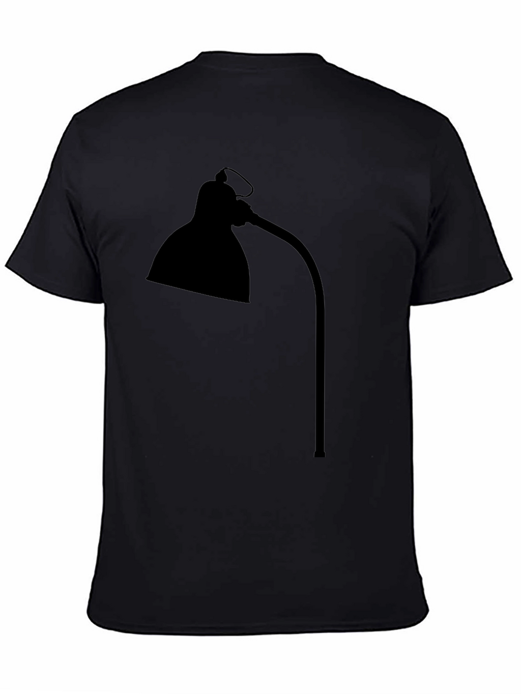 Modern Desk Lamp Tee - Black Graphic T-Shirt
