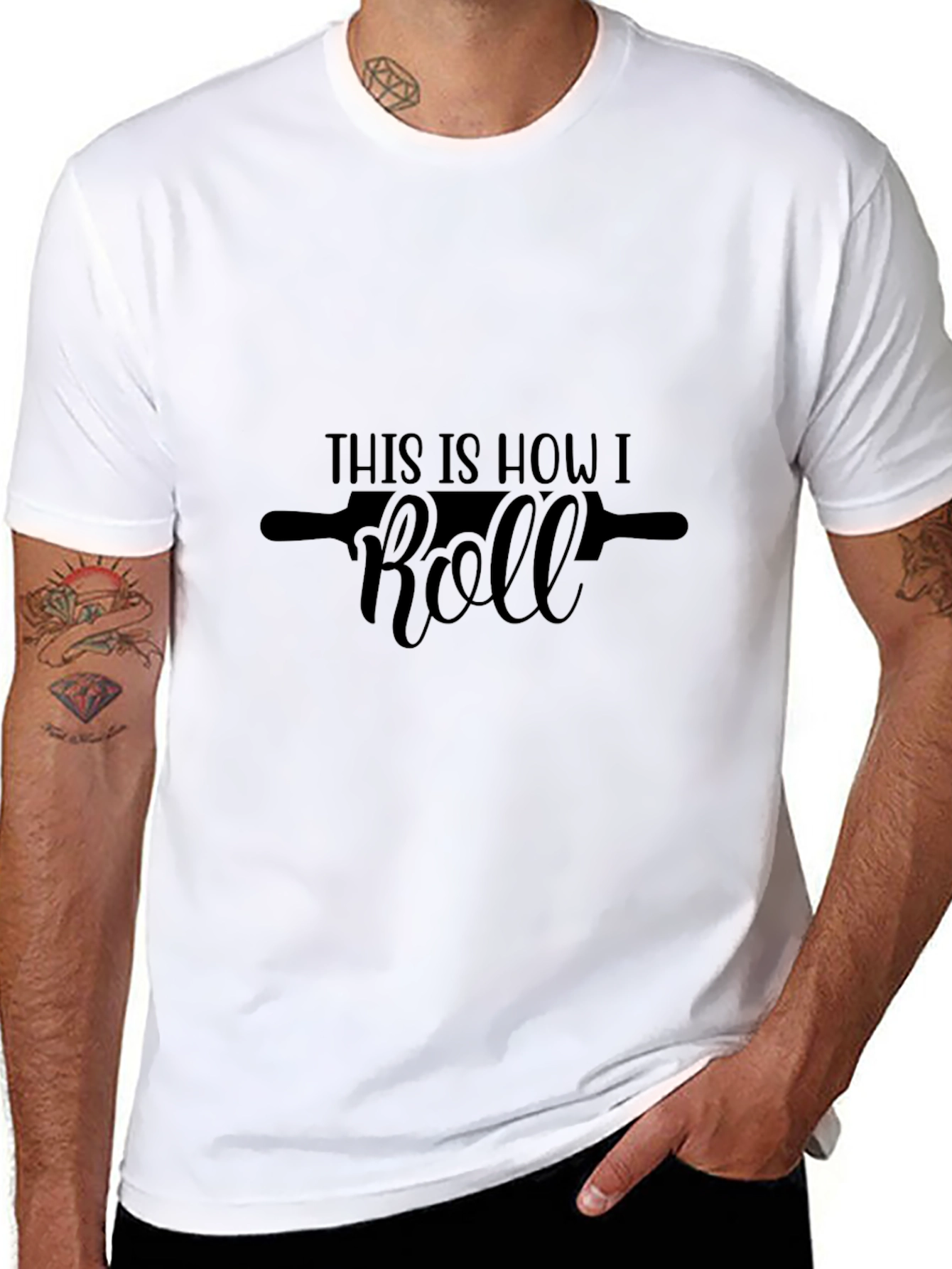 This Is How I Roll Black Graphic Tee Shirt
