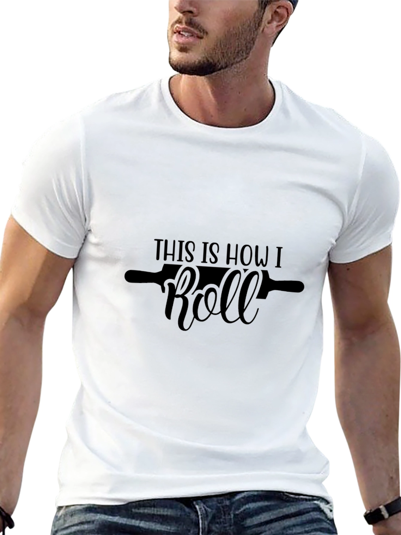 This Is How I Roll Black Graphic Tee Shirt