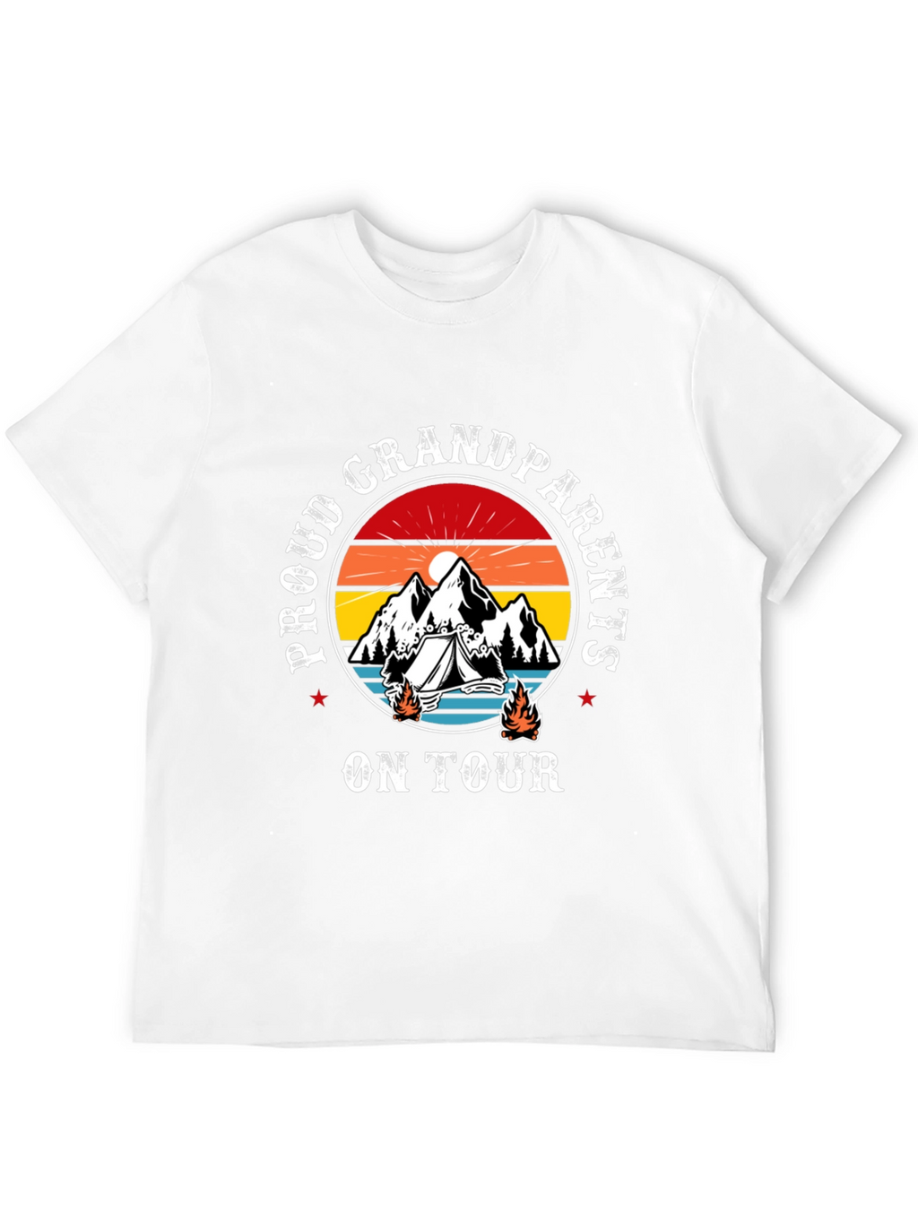 Proud Grandparents On Tour Black T-Shirt