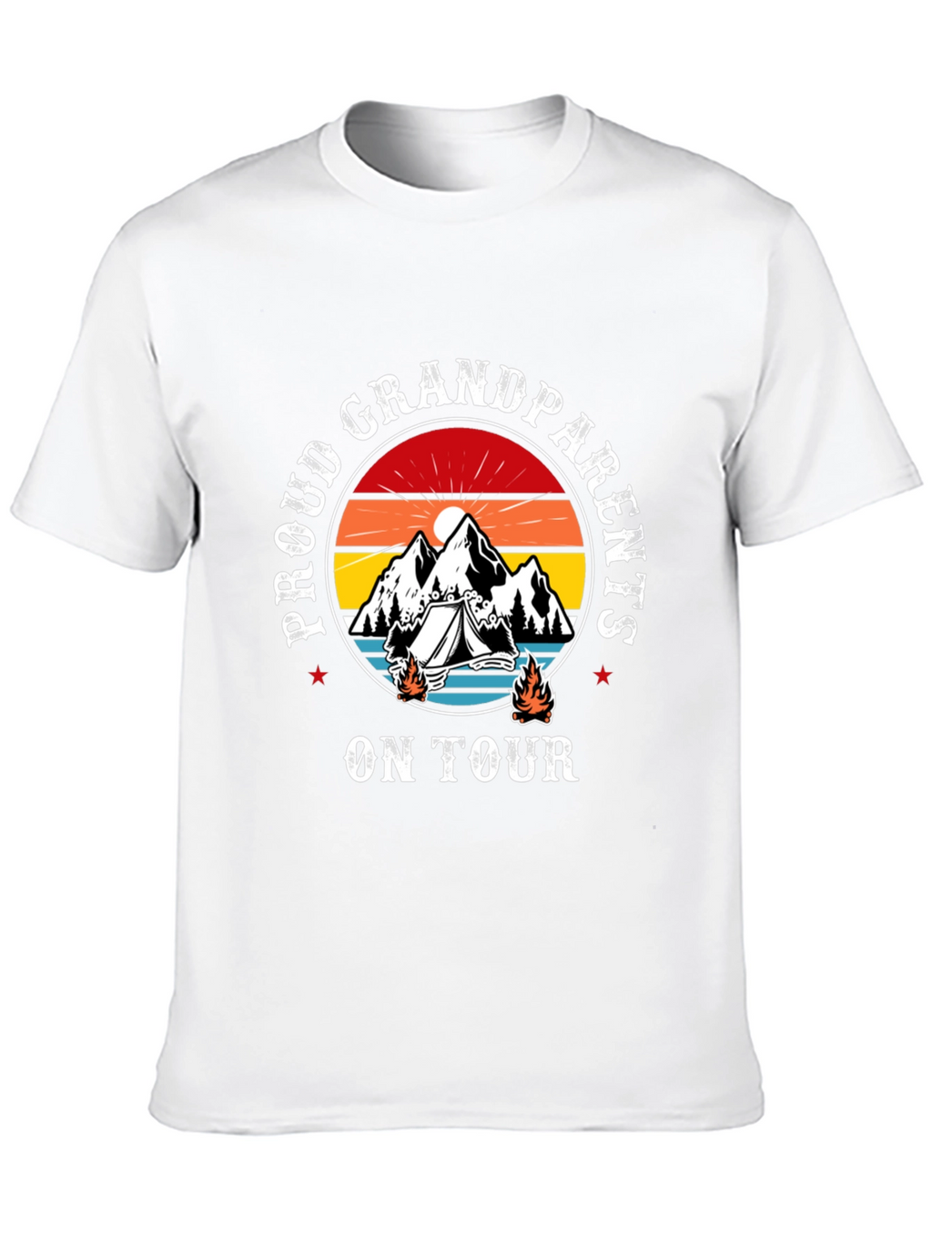 Proud Grandparents On Tour Black T-Shirt