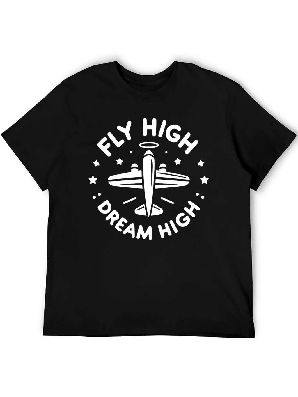 Fly High Dream High Black T-Shirt