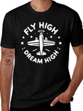 Fly High Dream High Black T-Shirt