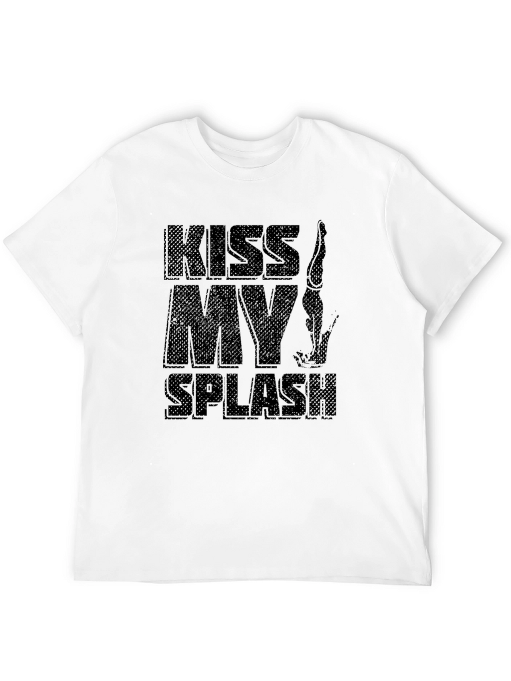Kiss My Splash Black Graphic Tee