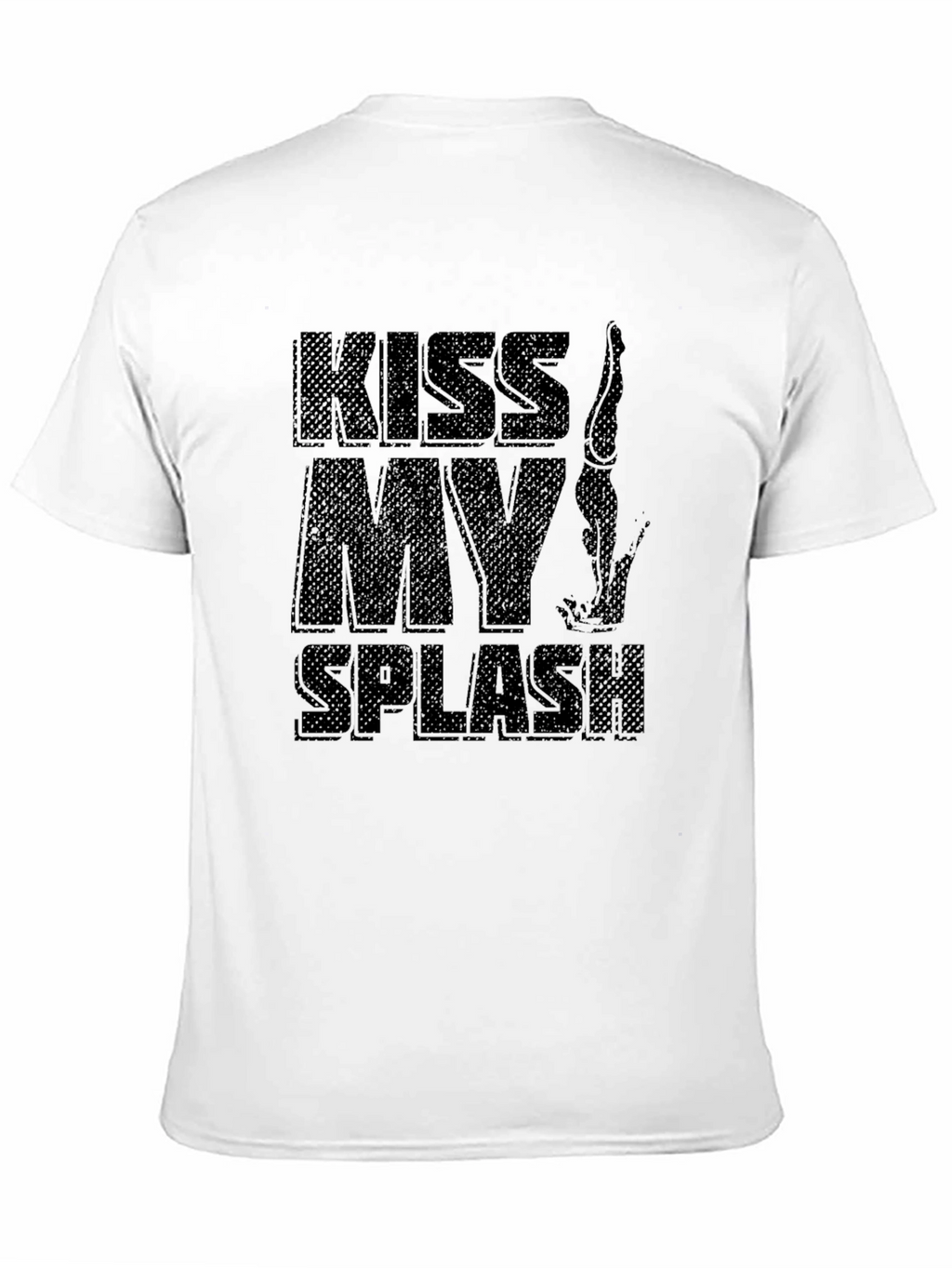 Kiss My Splash Black Graphic Tee