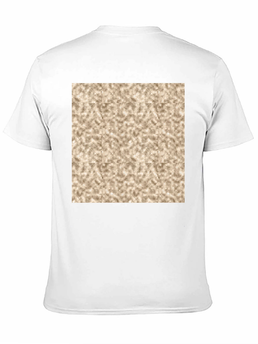 Patterned Print Crew Neck T-Shirt