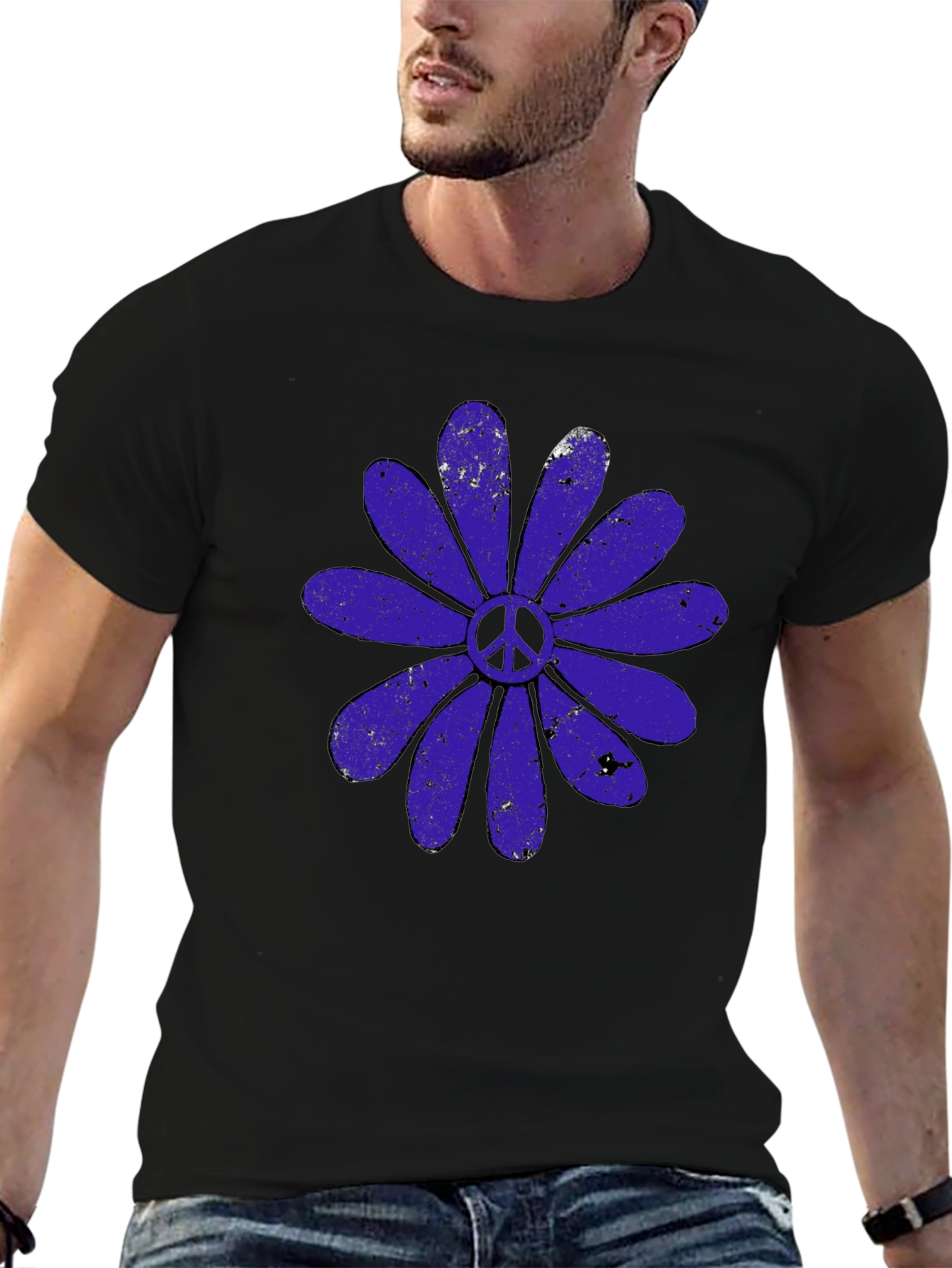 Peace Flower Graphic T-Shirt