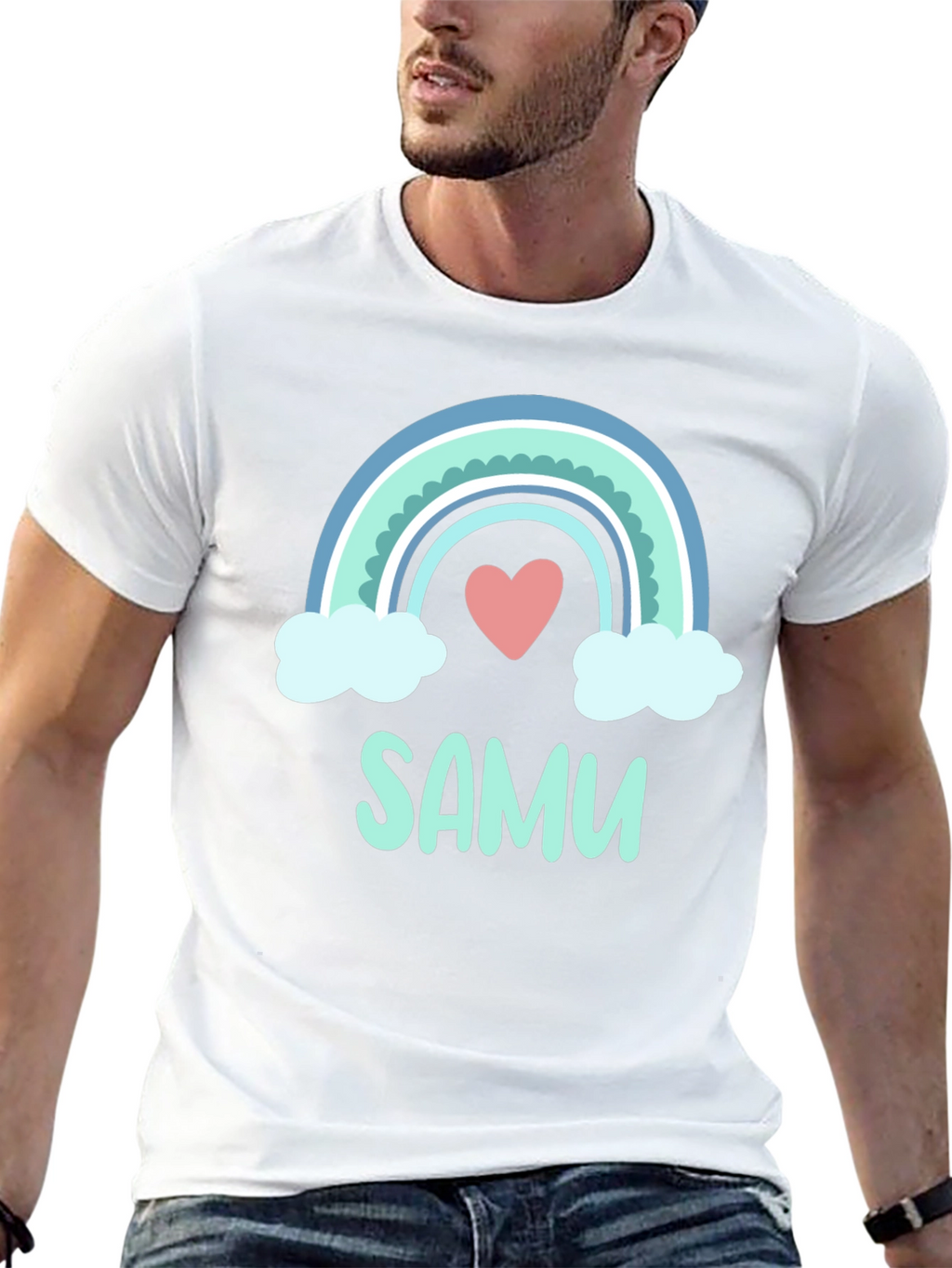 SAMU Rainbow Heart T-Shirt