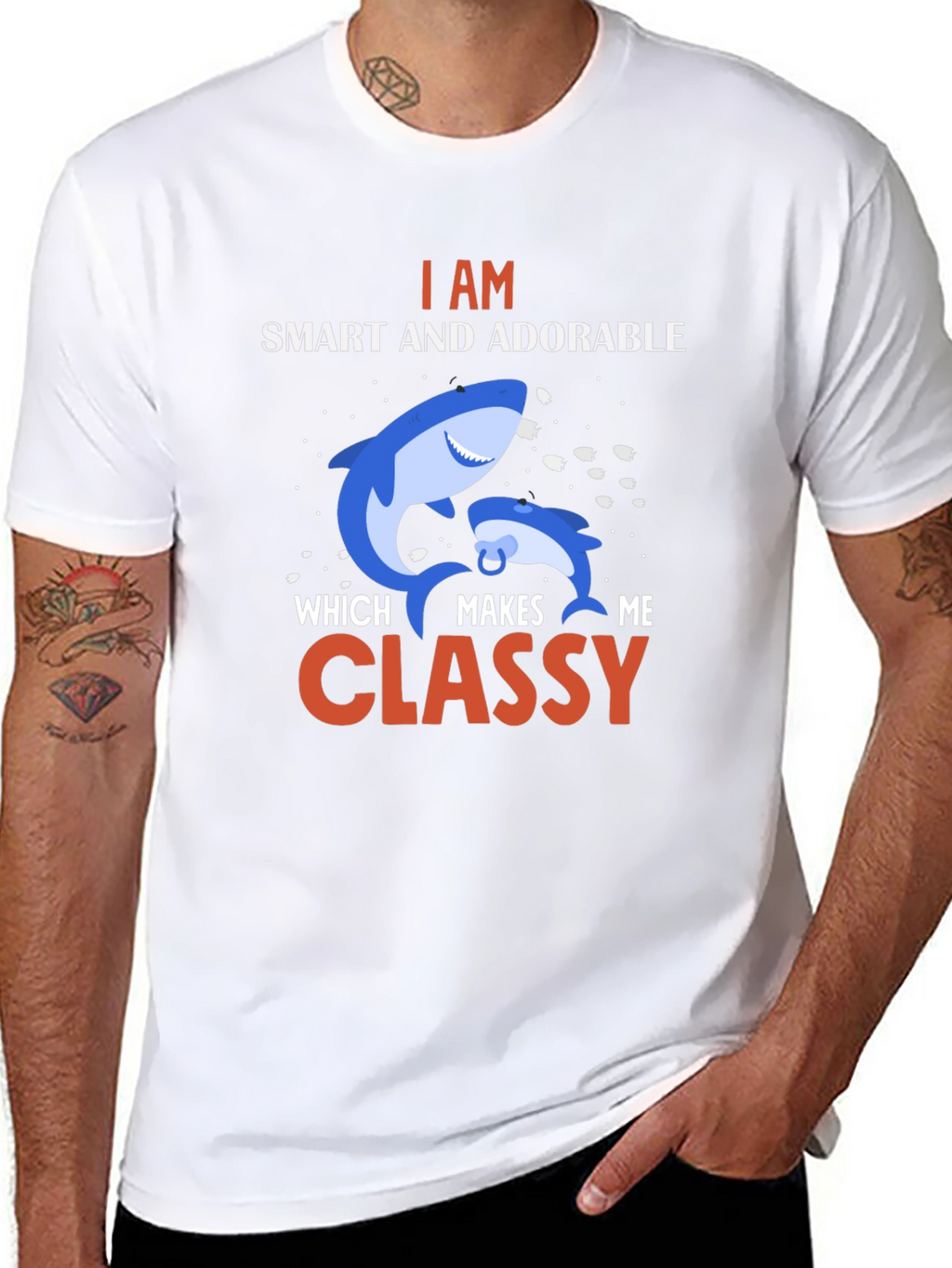 Smart & Classy Shark Graphic Tee