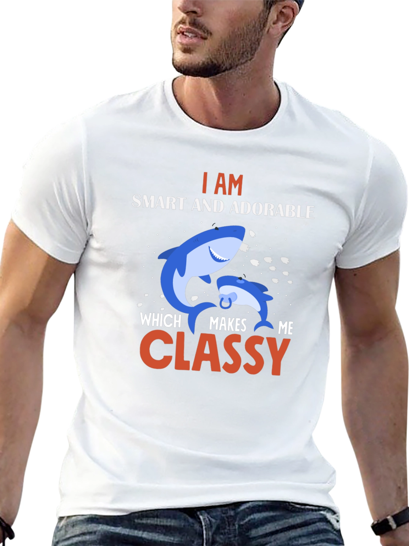 Smart & Classy Shark Graphic Tee