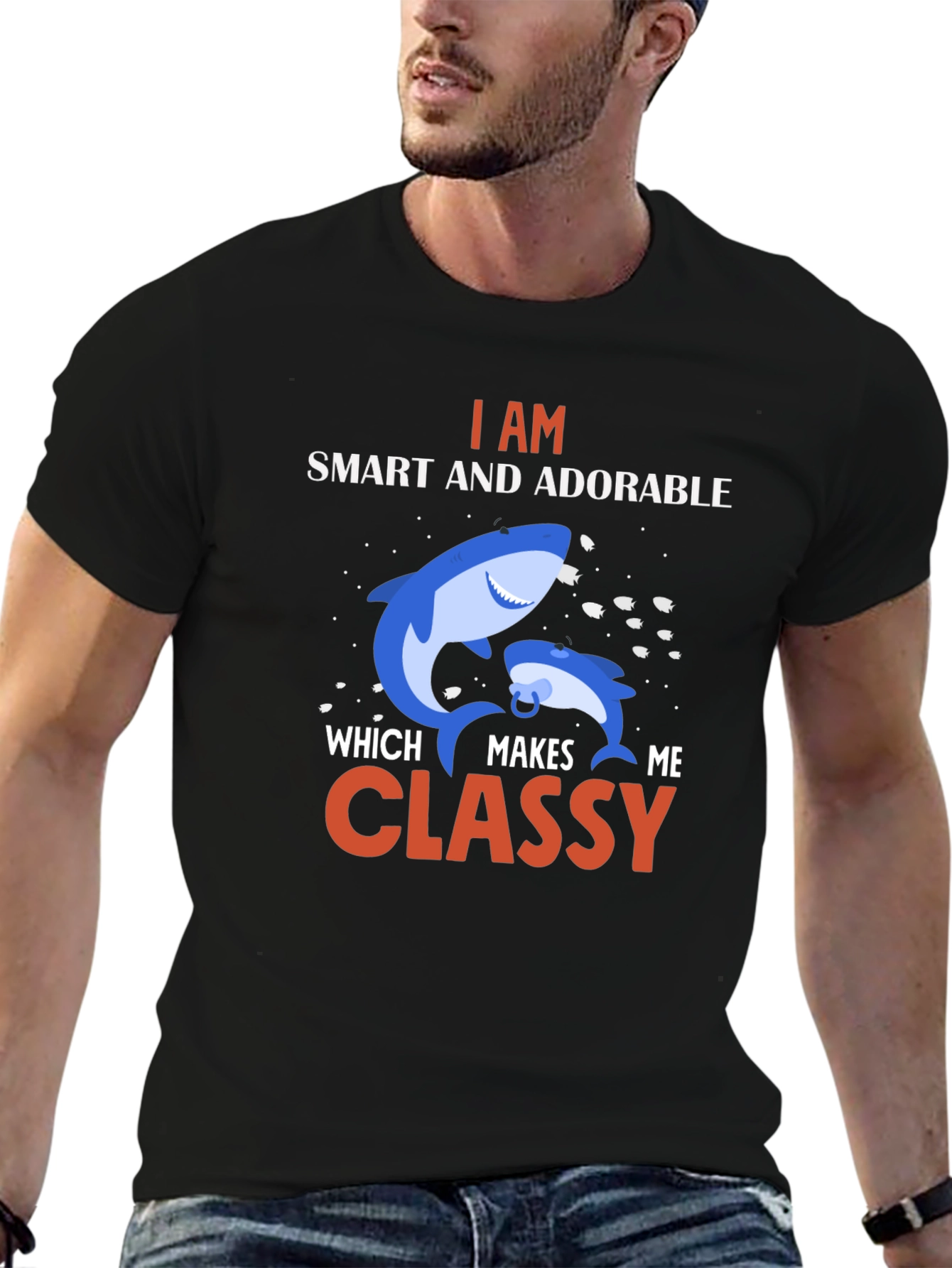 Smart & Classy Shark Graphic Tee