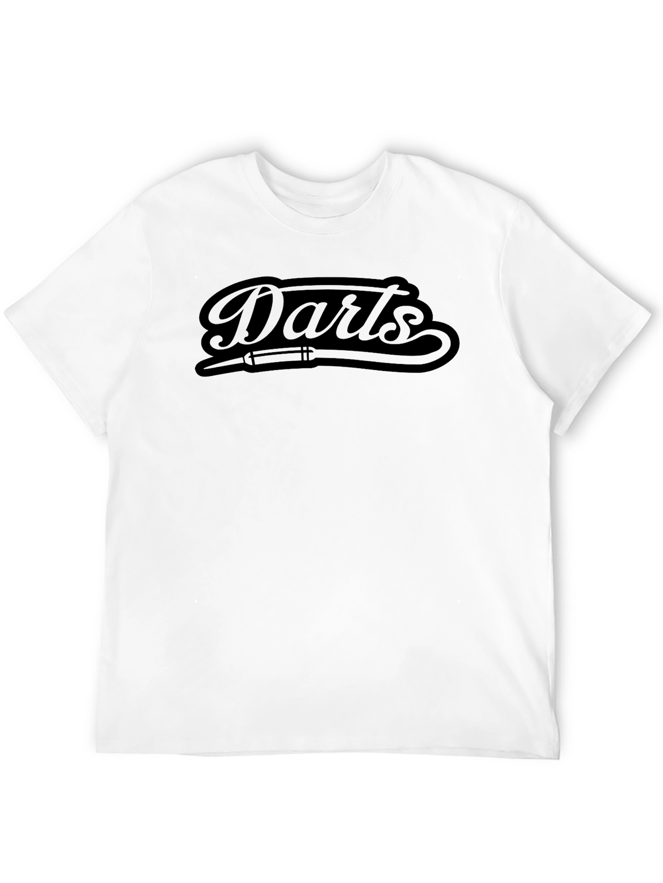 Darts Graphic Tee - Black Casual Shirt