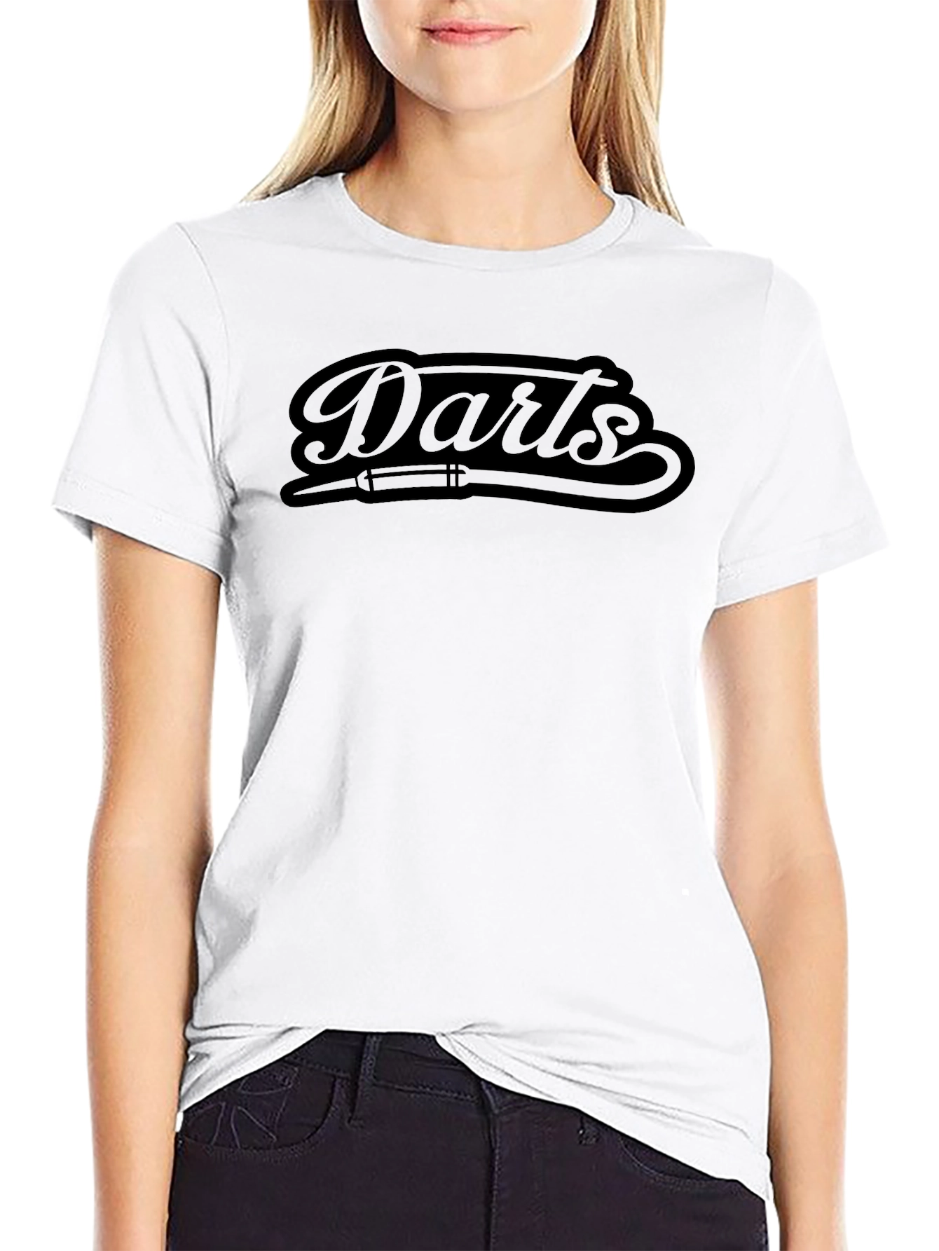 Darts Graphic Tee - Black Casual Shirt