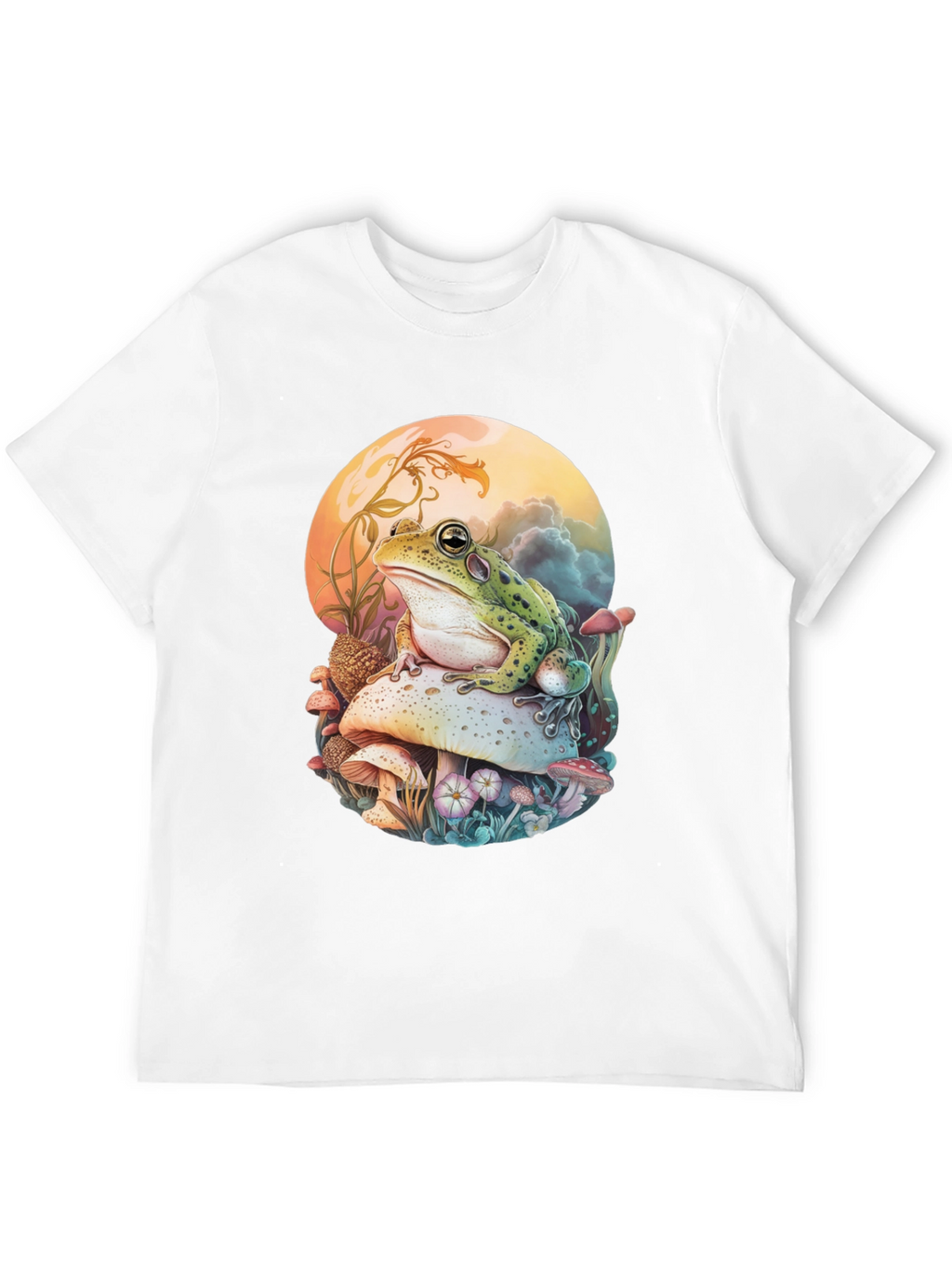Frog on Mushroom Graphic Tee
