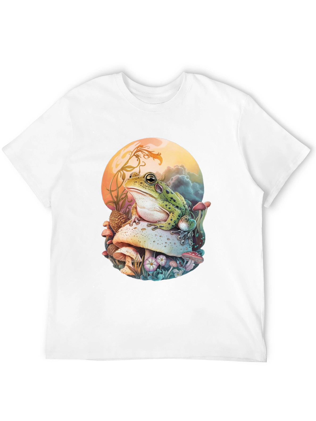 Frog on Mushroom Graphic Tee