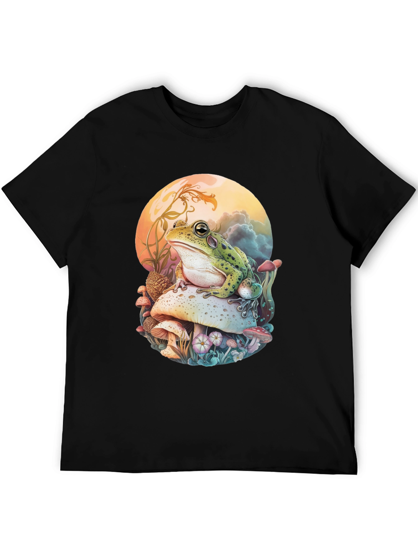 Frog on Mushroom Graphic Tee