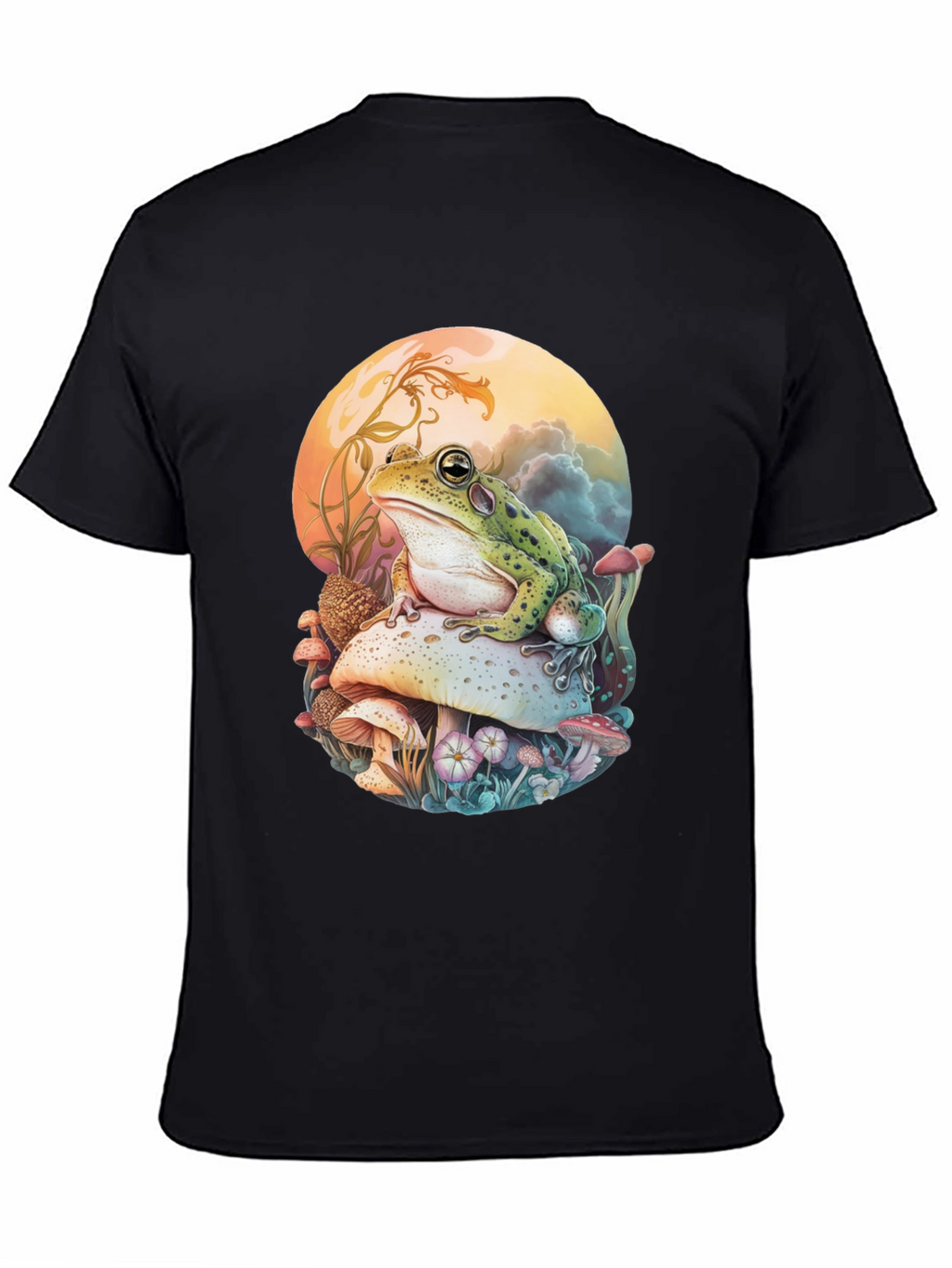 Frog on Mushroom Graphic Tee