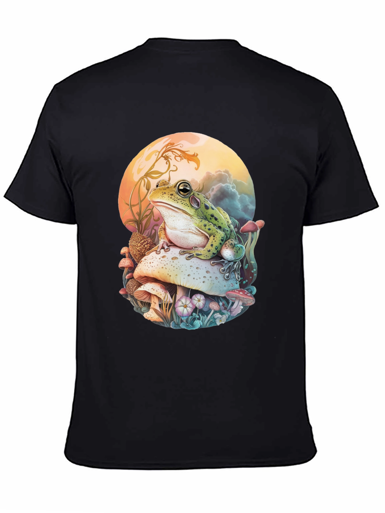 Frog on Mushroom Graphic Tee