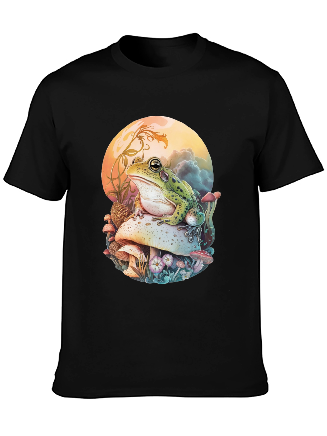 Frog on Mushroom Graphic Tee