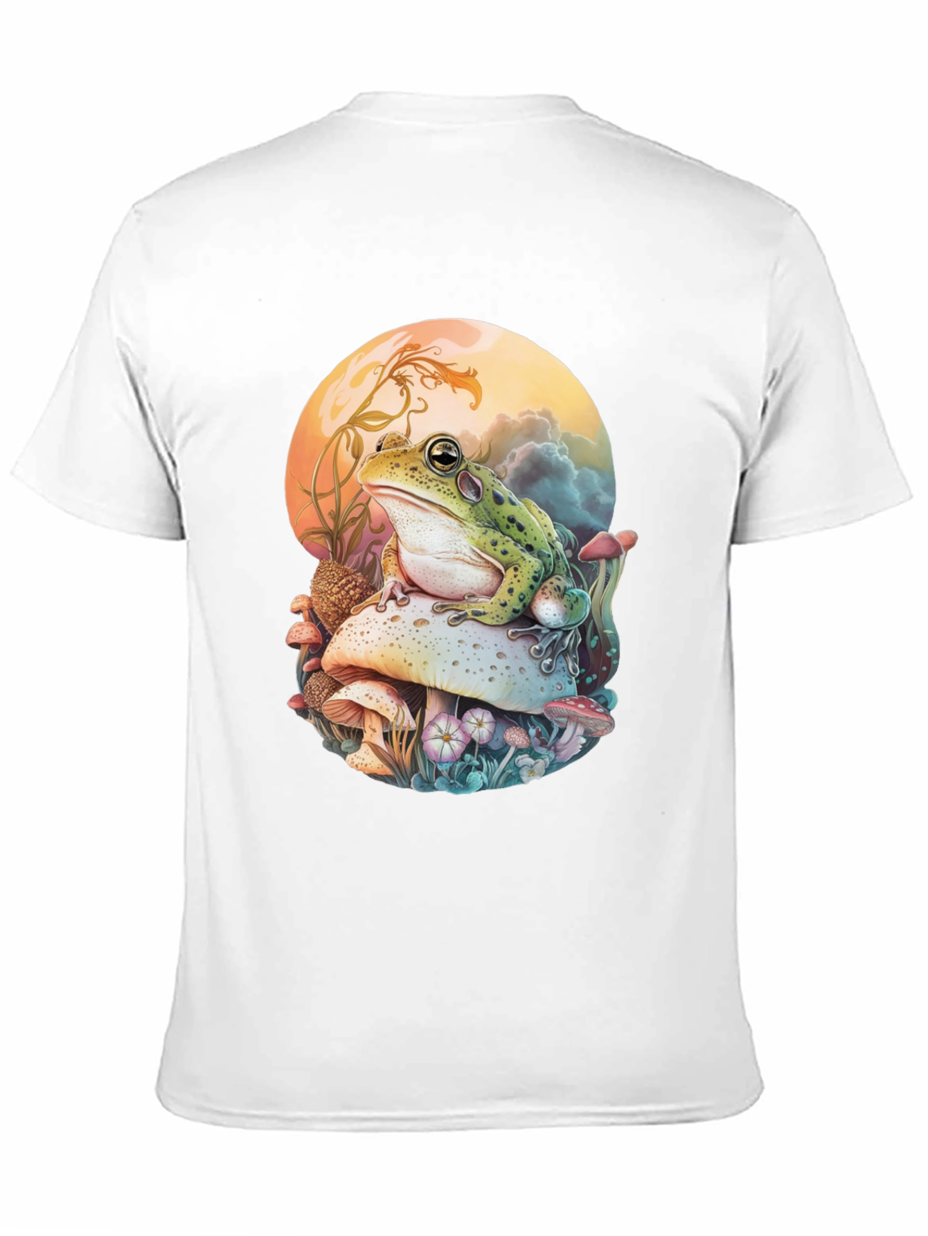 Frog on Mushroom Graphic Tee