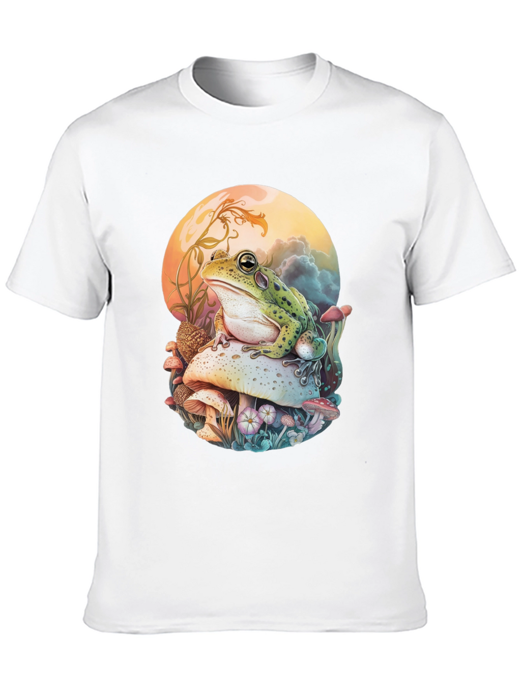 Frog on Mushroom Graphic Tee