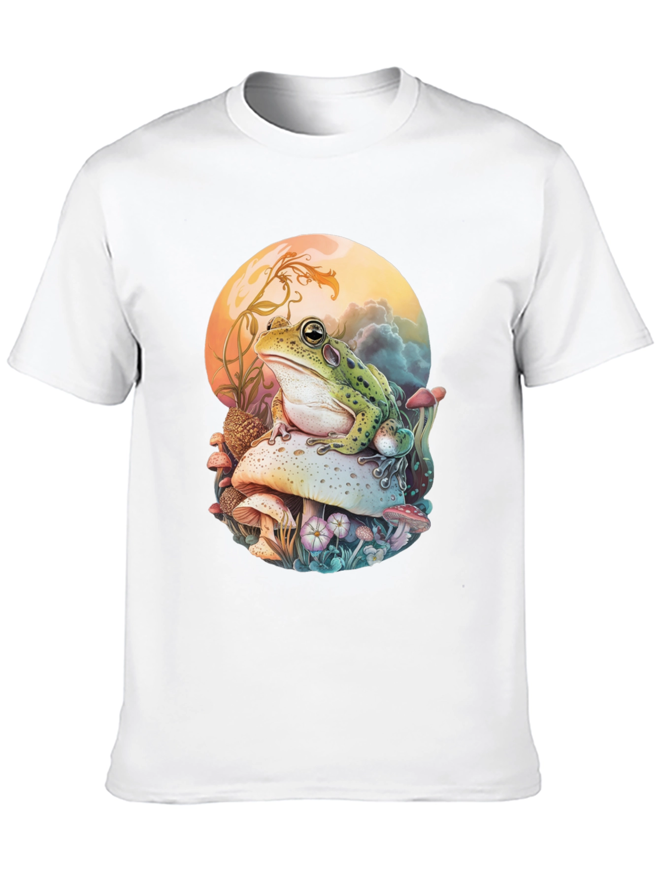 Frog on Mushroom Graphic Tee