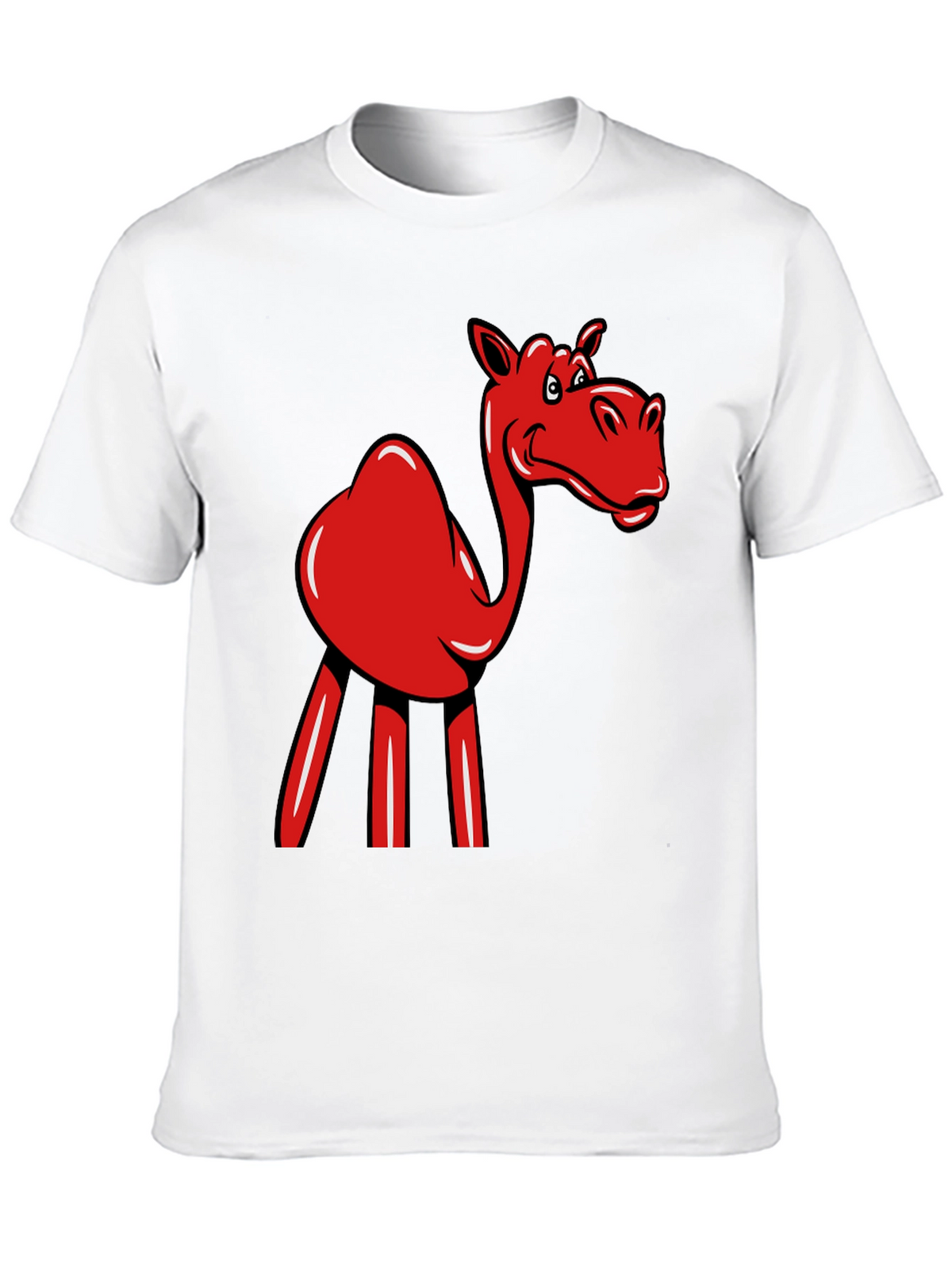 Red Camel Graphic Tee - Novelty Fun Shirt